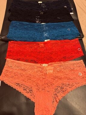 Aerie Lace Hipster Panty 5 Pack & Lace Thong 2 Pack - Multicolor